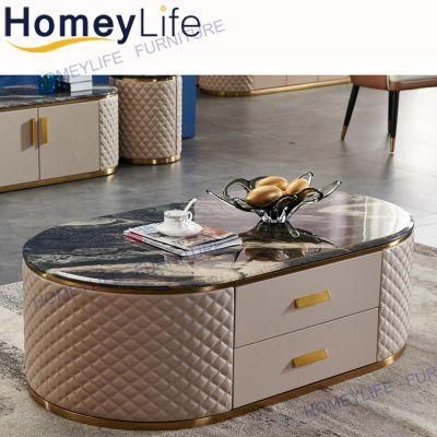 Economic Hot Selling Home Furniture Marble Coffee Table