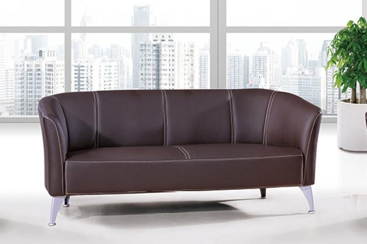 Modern Design Home Leisure PU Leather Three Person Seat Office Waiting Room Sofa