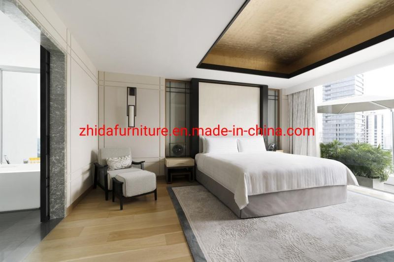 Modern Commercial Wooden Hotel Bedroom Living Room Furniture for 5 Star Resort Villa Apartment