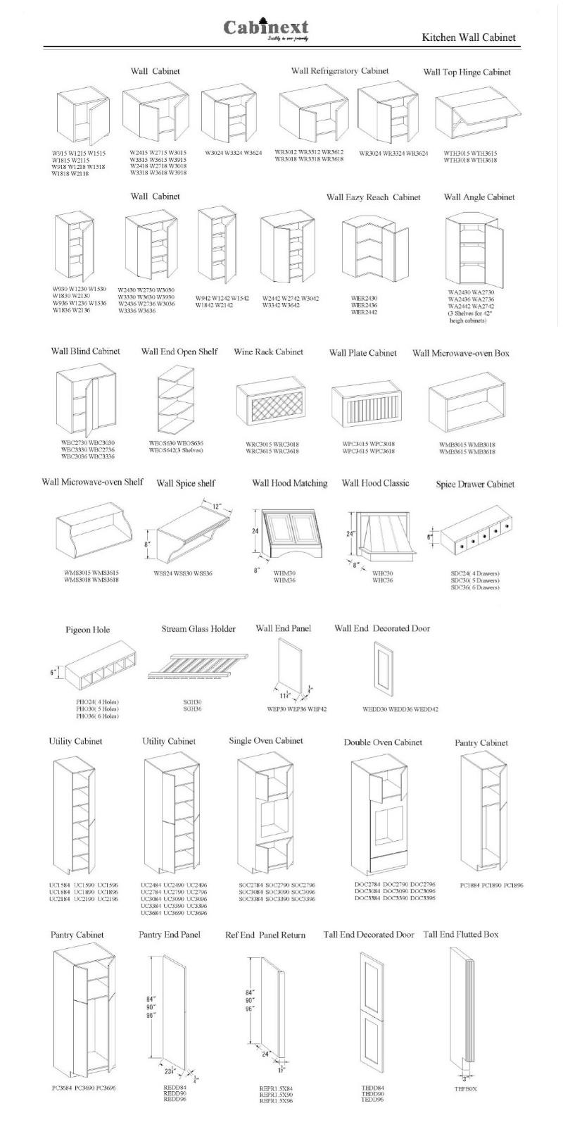 Factory Modern High Quality Lacquered Kitchen Cabinets Solid Wood USA