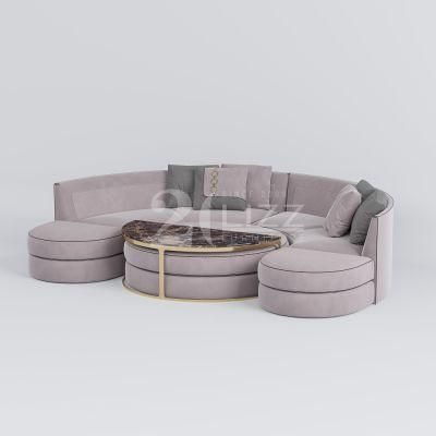 Modern New Design Luxury Hotel Home Decor Furniture European Style Living Room Leisure Fabric Sofa
