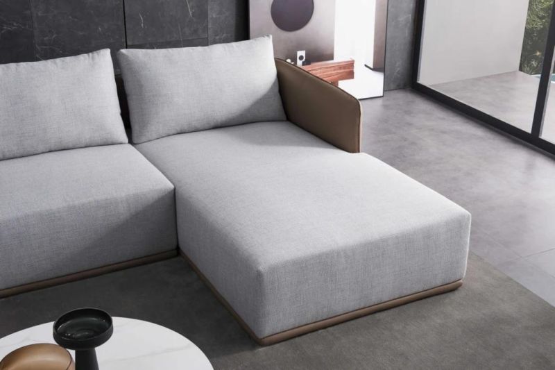 China Manufacturer Latest Newly Modern Furniture Genuine Fabric Sofa Set in Living Room Furniture