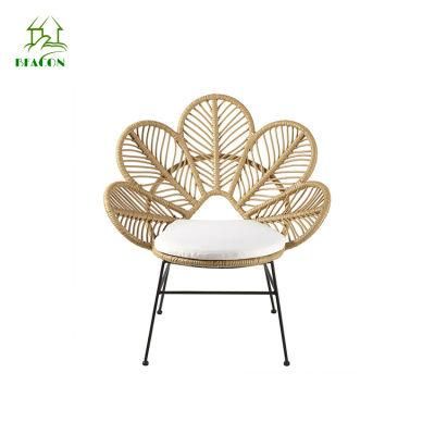 Modern Popular Hot Sale PE Rattan Aluminum Frame Waterproof Dining Chair Coffee Chair