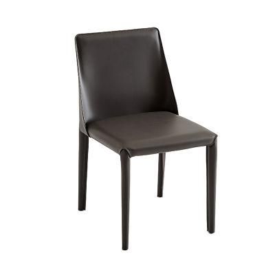Modern Nordic Steel Sofa Chair PU Leather Dining Chair for Banquet Wedding Hotel Restaurant