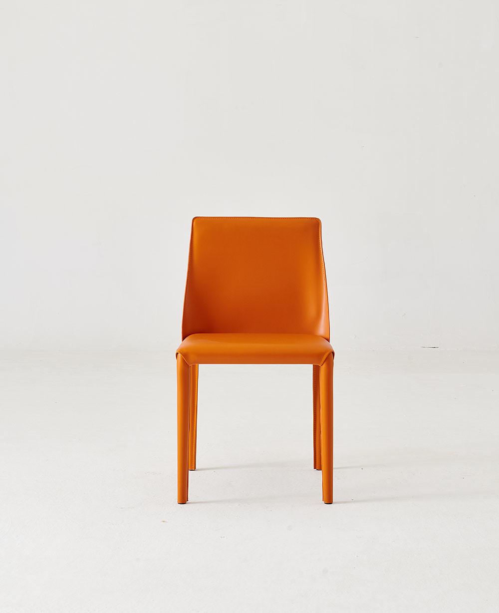 Office Restaurant Furniture Orange Coffee Chair Dining Chair
