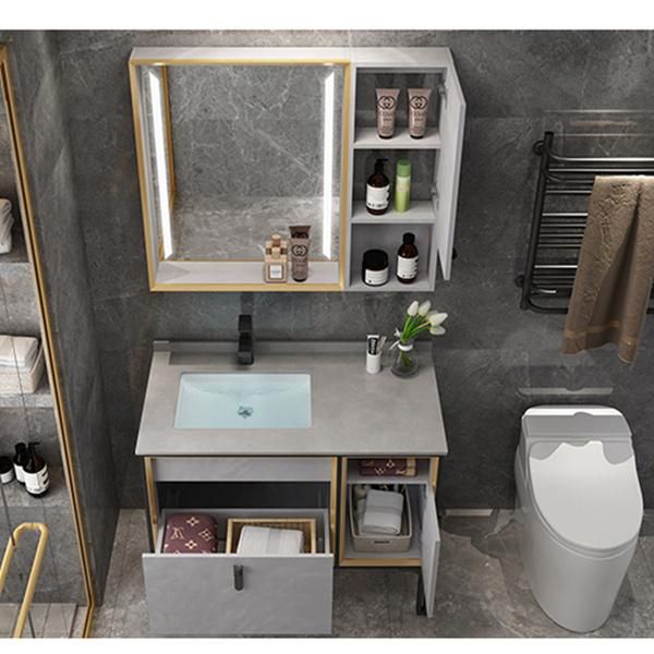 Light Luxury Smart Rock Board Bathroom Vanity Combination Bathroom Wash Basin Modern Minimalist Bathroom Basin Cabinet