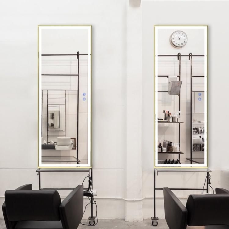 Full Length Dressing Mirror for Beauty Salon with LED Lighted