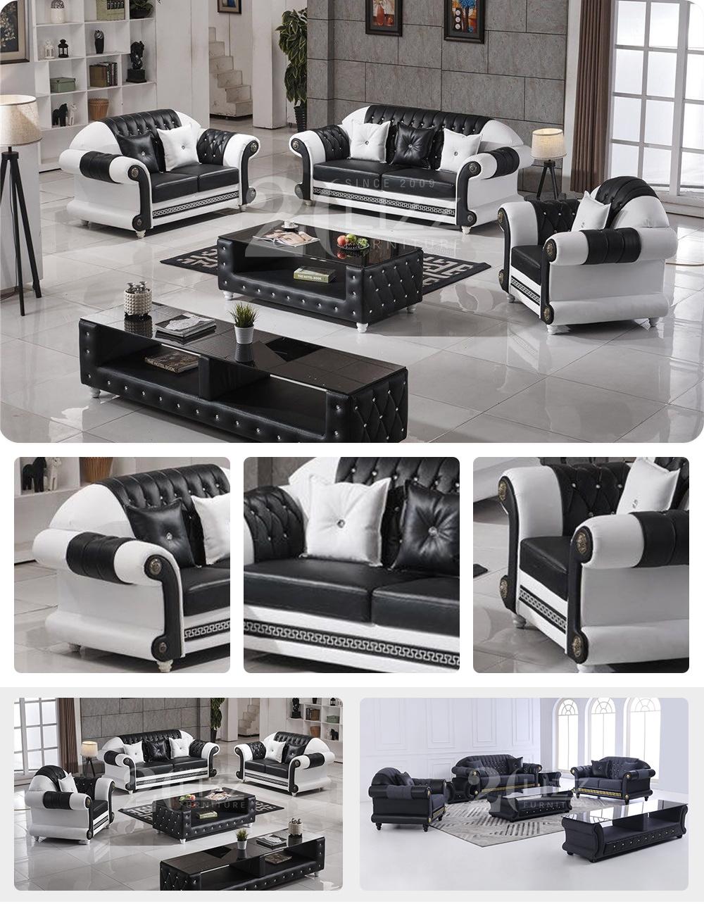 Sectional Wholesale Factory Sofa Sets Moder Home Furniture Office Leather Sofa