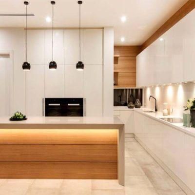 High Gloss Modern Style Solid Wood Kitchen Storage Cabinets