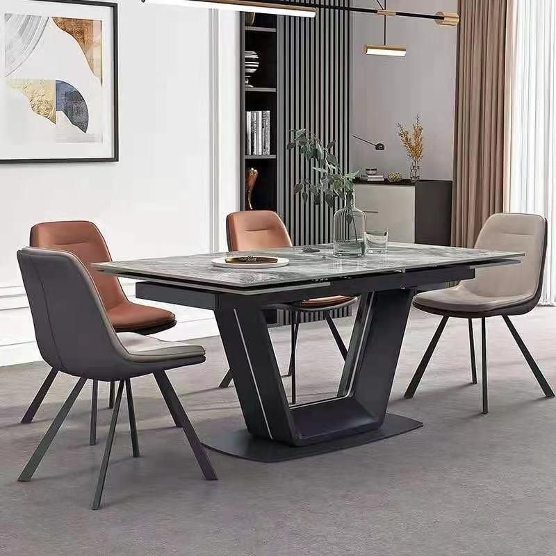 Modern New Luxury Marble Top Metal Dining Tables CZ-Dt13 (7)