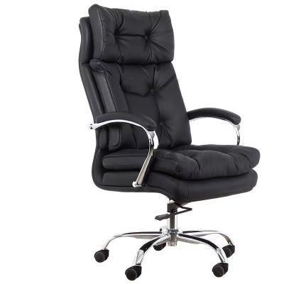 Luxurious Executive Office Chair, Big and Tall Office Desk Chair, High Back Comfortable Office Leather Chair