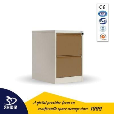 Small Office Metal Filing Cabinet 2 Drawers Modern Office File Cabinet