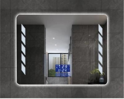 Popular Rectangle Bathroom LED Mirror with Two Sides Lights