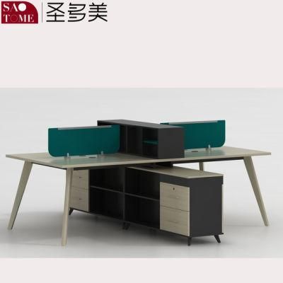 Modern and Popular Office Furniture Four-Person Desk