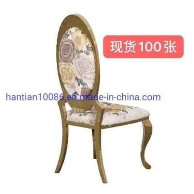 High Back Event Chairs in Stock Golden Dining Chairs for Banquets and Hotel Wedding Store