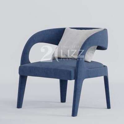 2022 Latest New Design Decor Modern Home Furniture European Office Hotel Restaurant Wood Frame Fabric Chair
