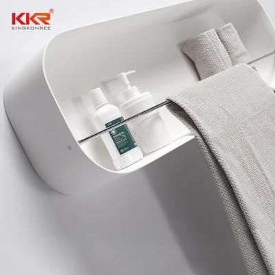 Wall Floating Resin Stone Material Easy Maintaince Shampoo Towel Shelf