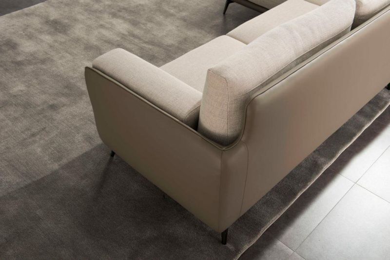 Customized Home Furniture Sofa Fabric Sofa Corner Sofa with Metal Leg for Living Room GS9023