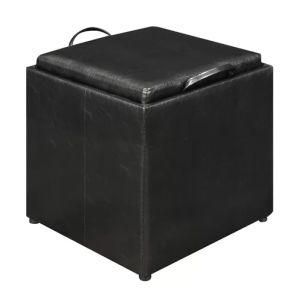 Chinese Leisure Modern Wooden Fabric Home Hotel Garden Outdoor Kids Living Room Office Furniture Leather Square Ottoman Storage Pouf Sofa Chair