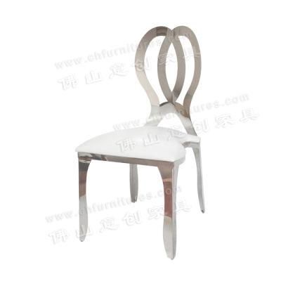 Nordic Modern Light Luxury Home Silver Butterfly Backrest Small Seat Bag Hotel Wedding Coffee Lounge Chair