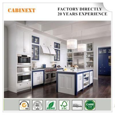 Modern Design White Solid Wood Kitchen Cabinets in China