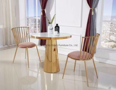 Simple Style Golden Negotiate Table and Hotel Dining Table