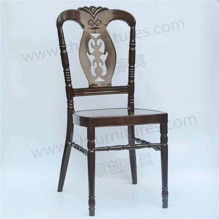 New Design Cast Aluminum Black Napoleon Chair for Party Event Yc-A51