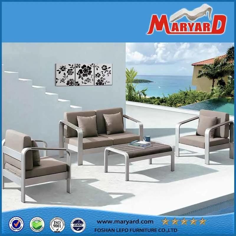 Modern Aluminum Rattan Wicker Sofa Lounge Chair Courtyard Garden Hotel Beach Bar Cafe Restaurant Outdoor Furniture