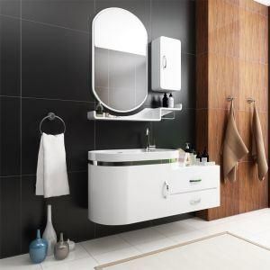 Wood Grain Surface Aluminium Bathroom Cabinet of Bathroom Furniture