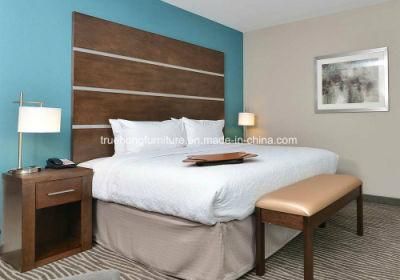 Black Ebony Wood Luxury Hotel Room Bed Furniture