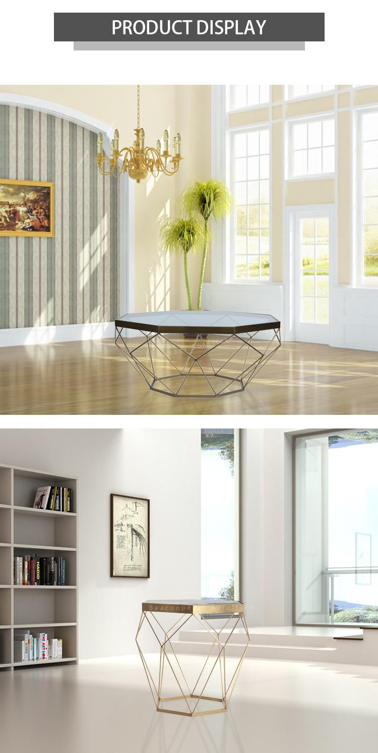 Modern New Design Marble Top Center Coffee Table