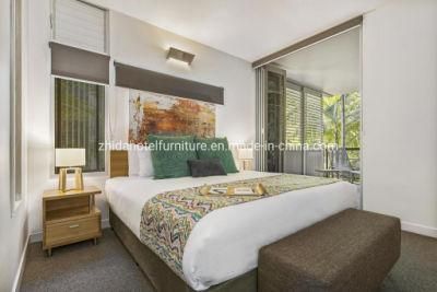 King Size Bed Hotel Villa Apartment Living Room Bedroom Furniture Set Modern Single Big Wooden Bed