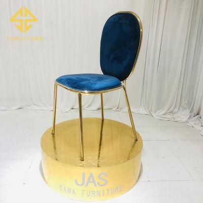 Nordic Dining Chair Customized Luxury Golden Stainless Steel Dining Chairs Simple Ins Modern Fashion Casual European Hotel Chair
