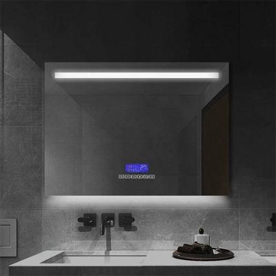 High Quality Hotel Salon Rectangle Frameless Illuminated LED Mirror for Bathroom