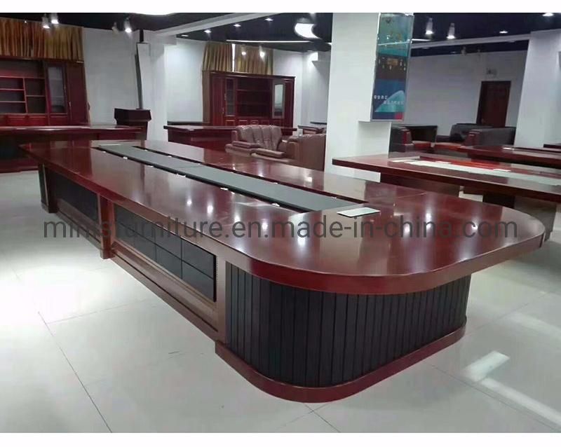 (M-CT372) Big Office Cofference Table Furniture in Stock with Bottom Cabinet