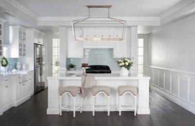 French Design Beautiful Shaker Shaped Island Design Joinery Kitchen Cabinets