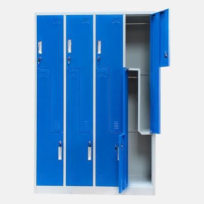 Swimming Pool Gym Locker Multifunctional Modern Furniture Z-Shaped Fitness Closet