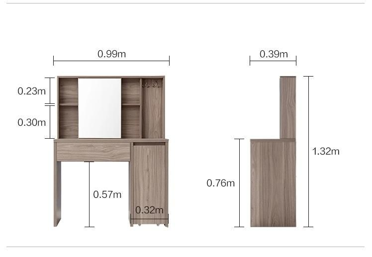 Modern Furniture Dressing Table with Mirror and Customized