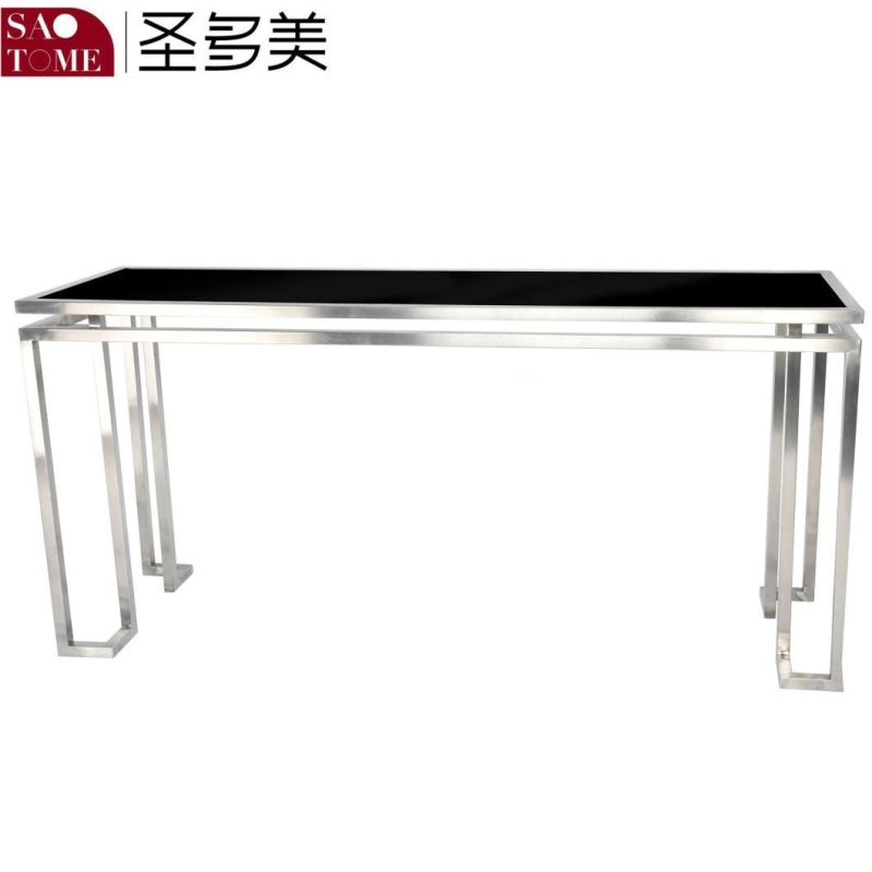 Living Room Furniture Rectangular Glass Top Coffee Table