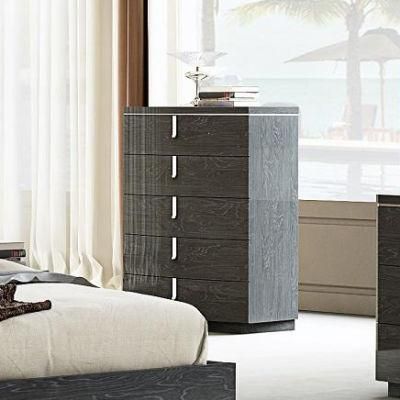 Nova Mhmb502-Gp Black 5 Drawers Chest Furniture for Bedroom