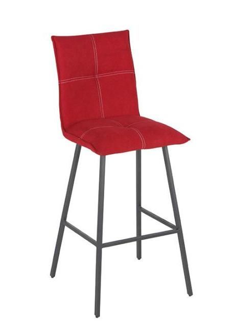 Modern Home Bar Furniture Fabric Coffee Bar Chair with Metal Legs