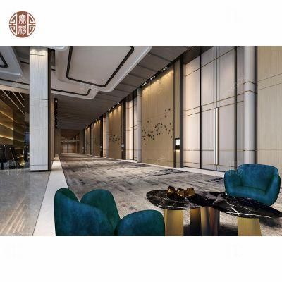 Hotel Fixed Furniture with Wooden Fabric PU Leather Panel