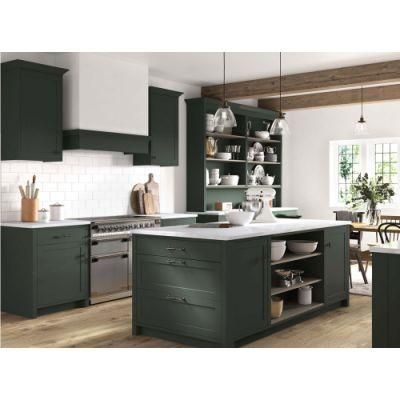 Modern Style Furniture High-Quality Gloss Lacquer Solid Wooden Kitchen Cabinet Counter with Door