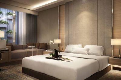 Europe Style Italian Luxury 3 Star Hotel Bedroom Furniture Set with Side Table Wardrobe