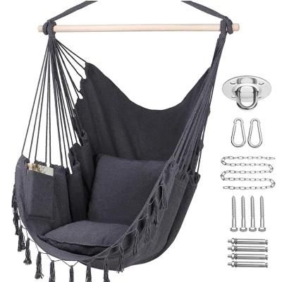 Modern Hammock Hanging Chair Outdoor Swing Hanging Chair Solid Leisure Hanging Chair