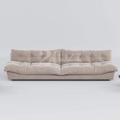Modern Contemporary Luxury Living Room Fabric Velvet Couch Unique Design Home Sofa Furniture Set