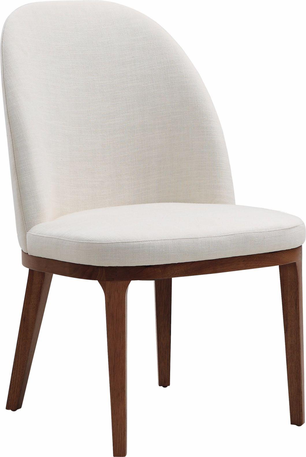 Contemporary and Contracted Solid Wood Without Armrest Dining Chair