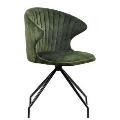 Room Furniture Decent Fabric Seat Comfortable Back Modern Dining Chair