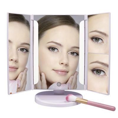 New Style Tri Fold Desk 3 Way Folding Makeup Cosmetic Beauty Magnifying Mirror