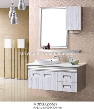 Hotel Waterproof Stainless Steel Bathroom Furniture Mirrored Cabinet